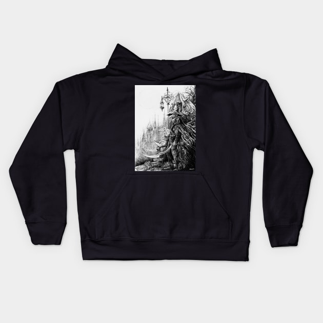 Eileen the Crow - Bloodborne Kids Hoodie by August